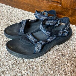 Teva Hurricane XLT Blue Gray Black Sandals Mens Size 11 Hiking Outdoor